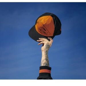 Harley-Davidson Black and Orange Cap